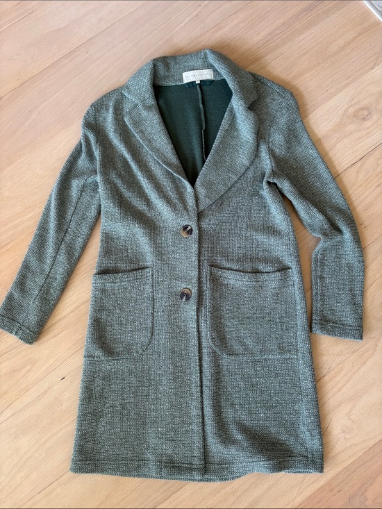 Anthropologie Jackets & Blazers - Anthropologie Knit Blazer in Sage Green